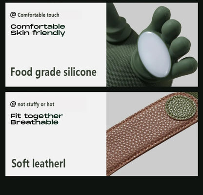 Zoserx - Masajeador Térmico Biónico Portátil Inalámbrico Para Cuello Y Espalda, Masaje Eléctrico 4D, Diseño De Mano Humana Simulada Para Aliviar El Dolor